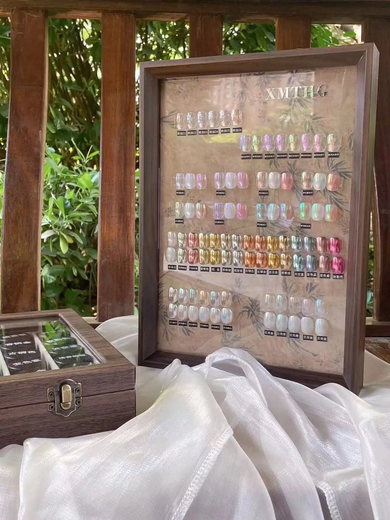 

XMTHG 48 Colors Magic Mirror Powder Aurora Powder 2025 New Metallic Feel Super Fashion Nail Salon Hot Item Nail Art Kit