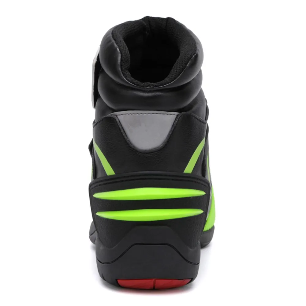 Zapatos de motocicleta antideslizantes para carreras todoterreno, resistentes al desgaste, zapatos protectores para motociclista, equipo reflectante, bota de ciclismo de carreras