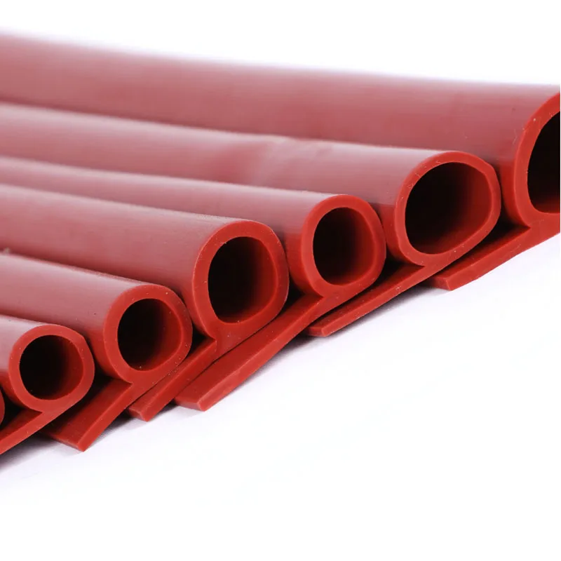 Oven Door P Shape Red Silicone Sealing Strip High-Temperature Oven Steam Door Window Rubber Weatherstrip Parts High Quality