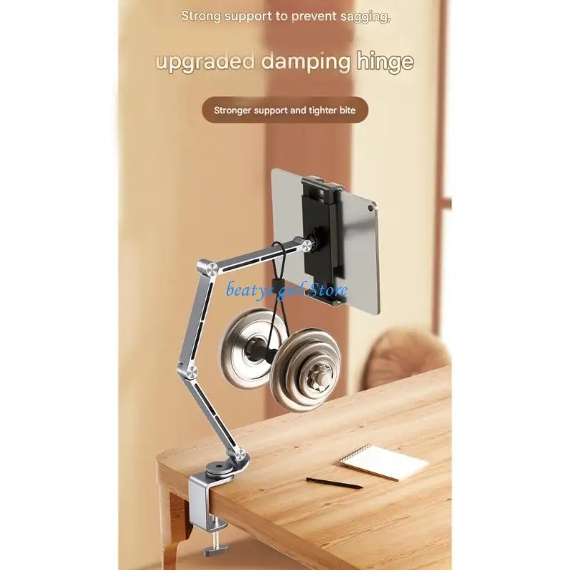 

C7AB Foldable Ergonomic Tablets Holder Stand With 4 Axises Adjustment For Home Office