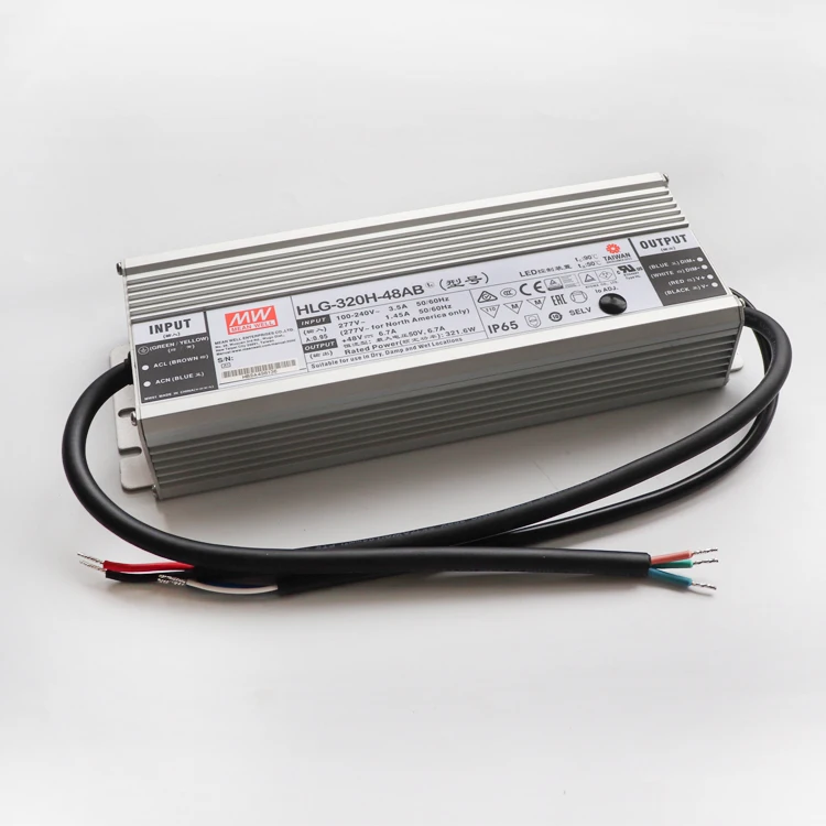 320W Meanwell LED Driver H-L-G-320H-48B or AB For Led Grow Light