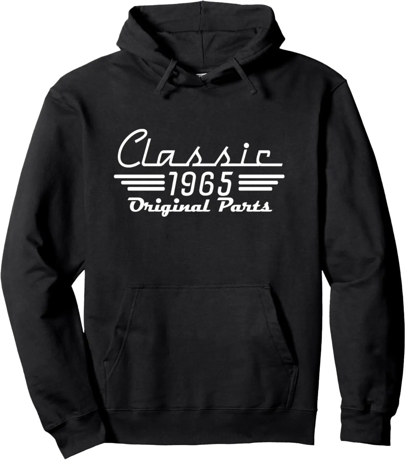 

61 Year Old Vintage Classic 1965 Car 60th Birthday Women Men Pullover Hoodie Individuality Streetwear Customizable Sweatshirt