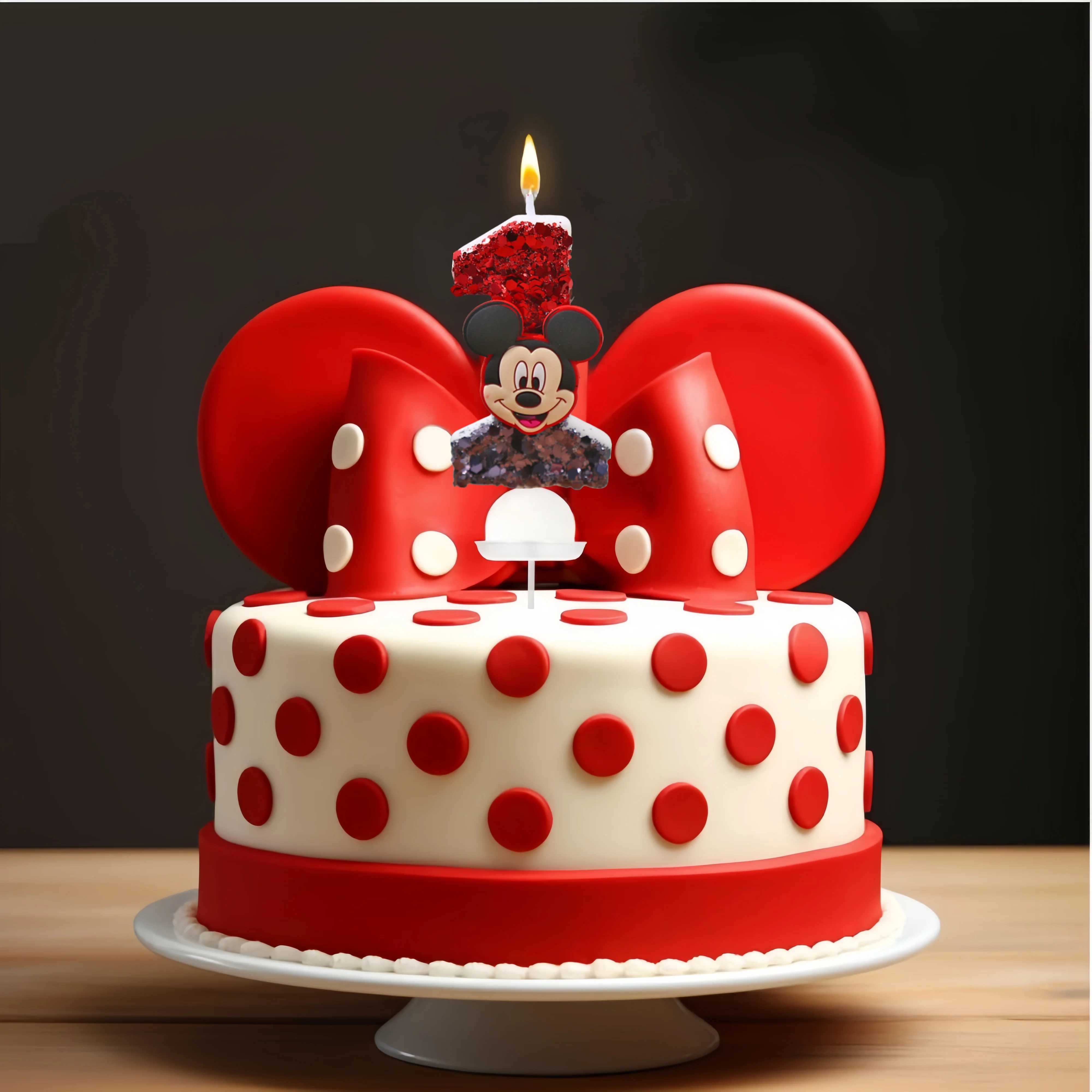 

Mickey Party Candles Supplies Number 1 to 9 Mickey Mouse Candles Cute Cake Topper For Baby shower Kids Birthday Decorations