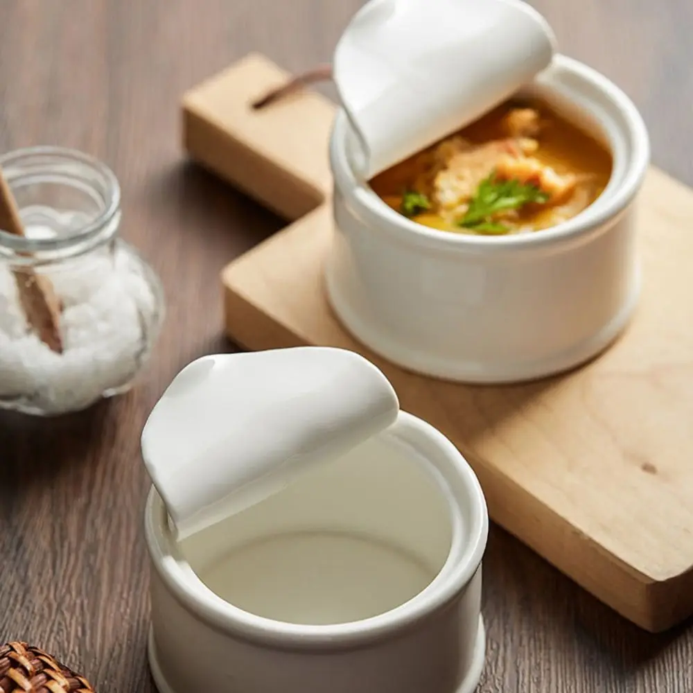 

Tableware Ceramic Dessert Bowl Decorative Modern Style Small Stew Pot Exquisite Sauce Dish Puddings