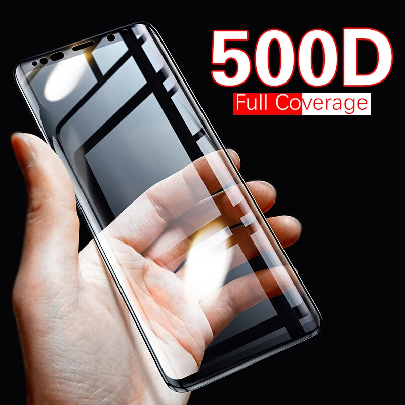 500D Full Tempered Glass For Samsung Galaxy S21 S22 S23 Plus Ultra FE Note 20 10 9 Plus S22 S20 S9 S10 S8 Screen Protector Glass