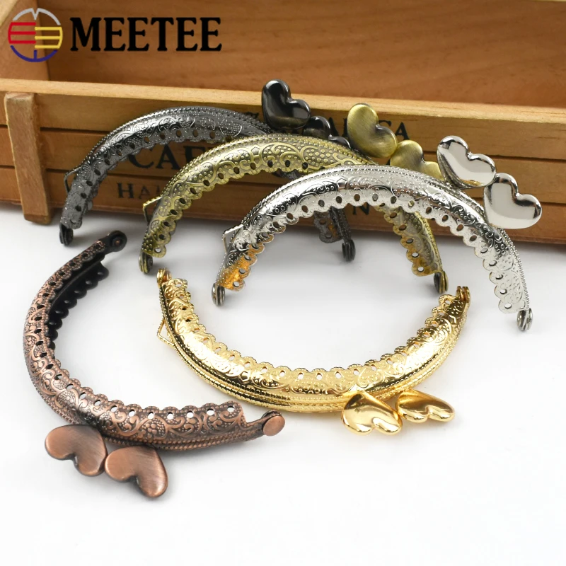 

2/5/10Pcs 8.5cm Metal Purse Frame Kiss Clasp for Coin Wallet Handbag DIY Sewing Bag Handle Lock Arch Bracket Craft Hardware Set