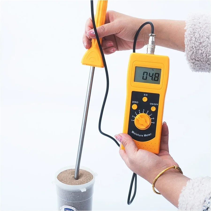 The Portable Digital Forage Hay Moisture Meter Analyzer with Pressure Ammeter Gauge for Precise Detection