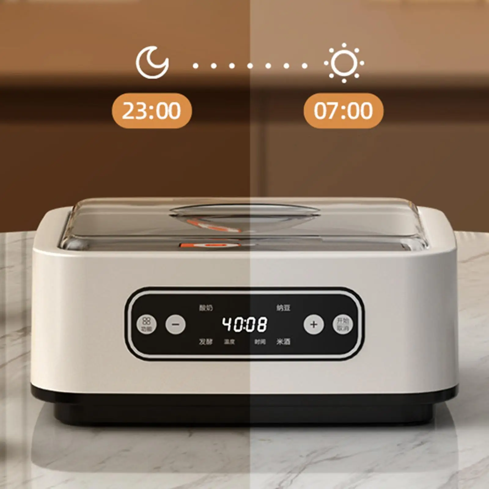 Yogurtera Pequeños Electrodomésticos de Cocina Hogar Profesional Acero Inoxidable