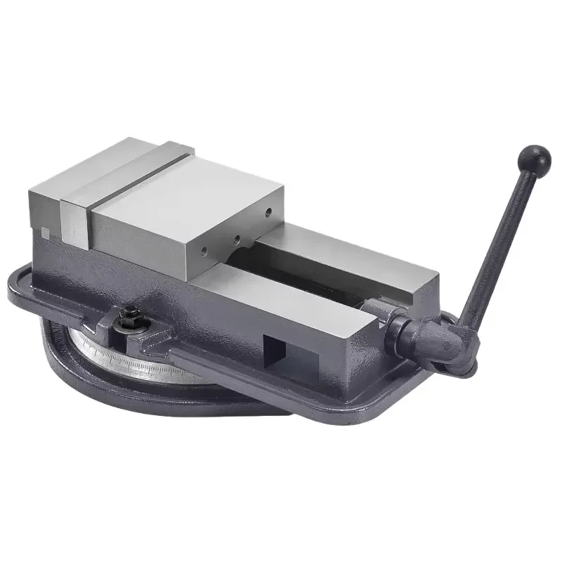 Precision 6-inch Angle-Fixed CNC Machining Bench Vise Heavy Milling Machine Fixture Cast Iron Material Gear Bearing Core