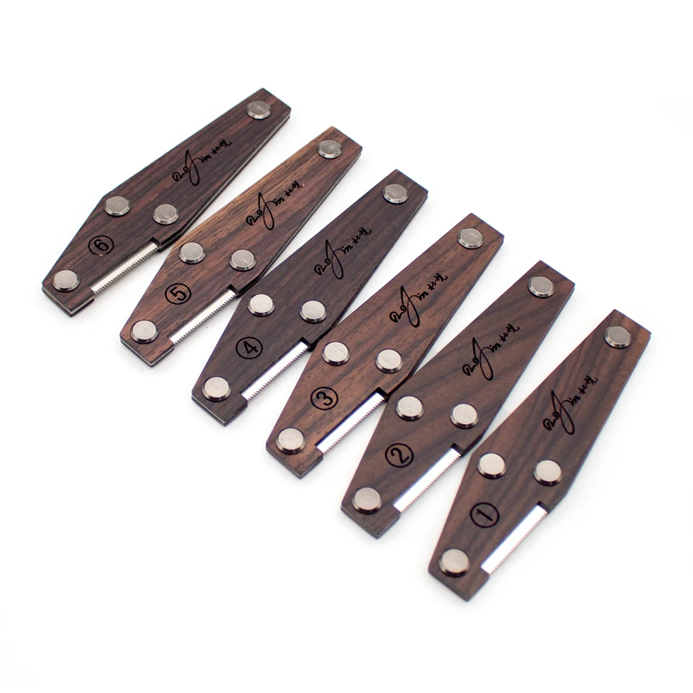 

6PCS Acoustic Guitar Nut File Manual Grinding Slotting Tool Guitar Repair Tools Set 12/16/24/32/42/53MM