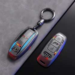 TPU Car Remote Key Case Cover Shell For Audi A3 A4 B9 A6 A7 4K A8 C8 E-tron Q5 Q8 D5 SQ8 Keyless Protection Fob Auto Accessories