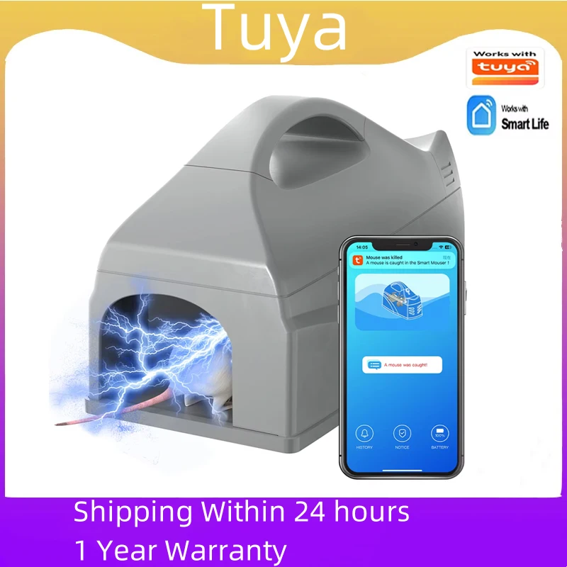 tuya-wifi-smart-electric-rat-mousetrap-6000v-high-voltage-rodent-killer-reusable-anti-escape-mouse-trap-works-with-smartlife-app