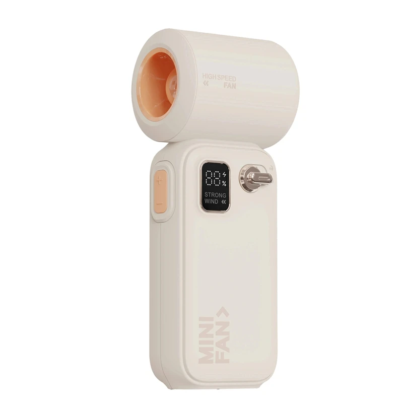 

Rechargeable Turbo Hand Fan - Portable, Adjustable Speeds, Mini Handheld Design For Travel, Camping, Outdoor Activities