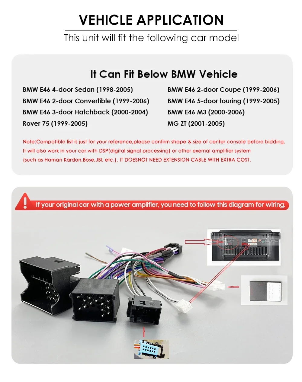 8+128G AI Voice Car Android Auto Radio for BMW E46 M3 318 320 325 330 335 Carplay 4G LTE Multimedia Player GPS Autoradio RDS SWC