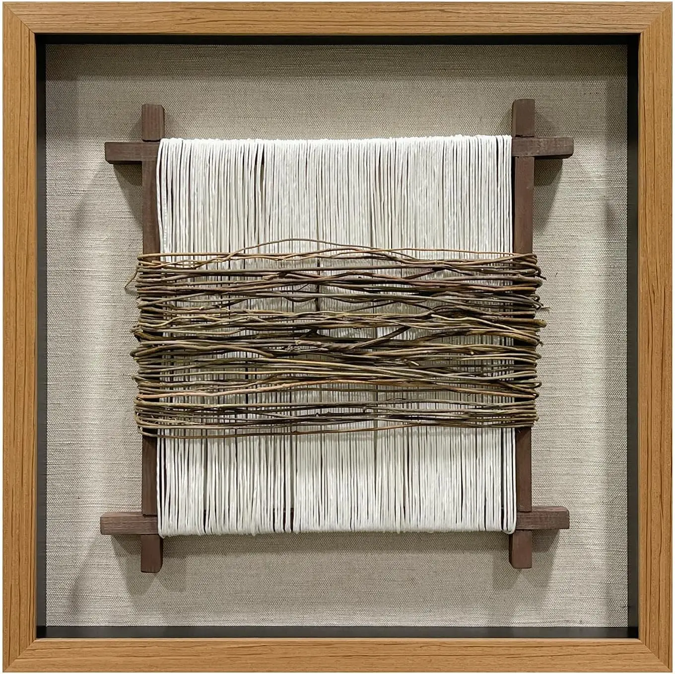 Intricate Layered Braid Hand-Woven Textile Wall Decor | Striking tactile multi-layered woven art piece adding Bohemian elegance