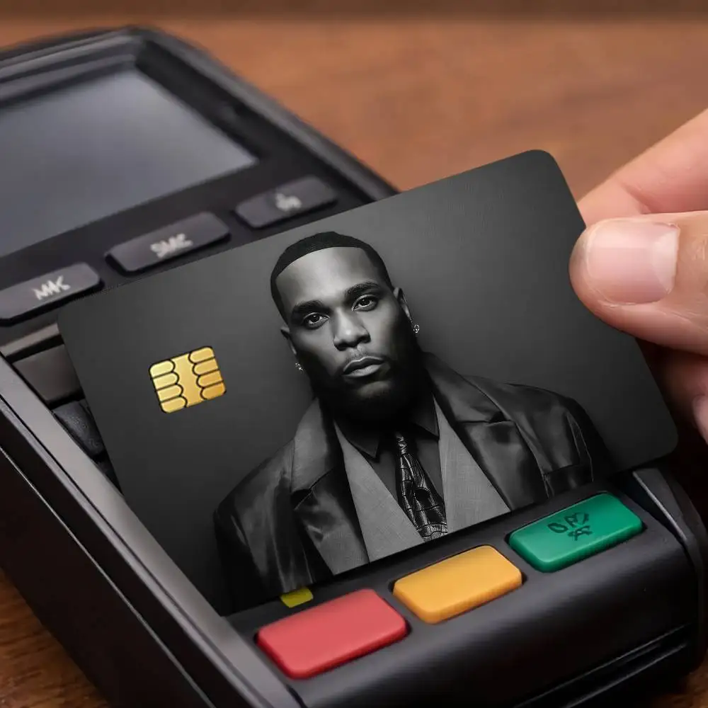 Rapper B-Burna Boy Credit Card Public Transportation Cards Protective Sticker Waterproof Card Face Decoration 4PCS