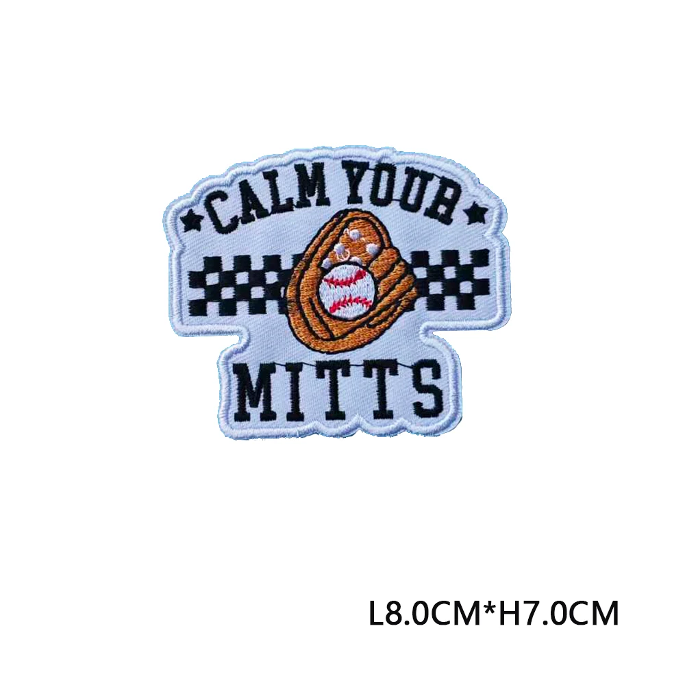 Summer Embroidered Patch Fishing Iron On Patch for Clothing Bags Hats Phones Decoration DIY Applique Repair Patch - view 3