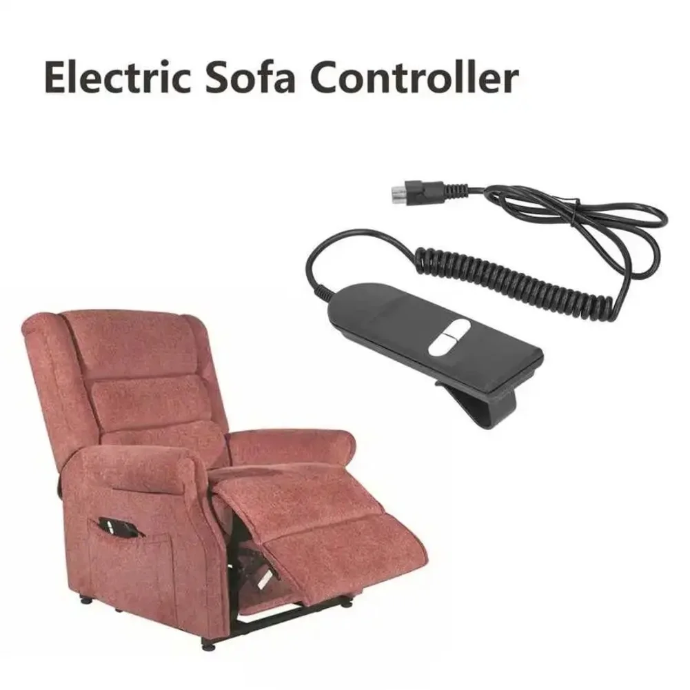 Remote Control Designed for Electric For Lift Chairs and Reclining Sofas with Two-Button Layout and 5-Pin Round