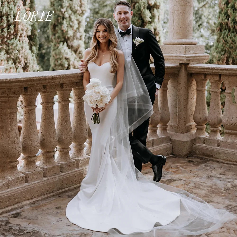 

LORIE Luxury Mermaid Wedding Dress Sweetheart Bridal Dresses Laxity Sleeveless Wedding Gown Customized 2026