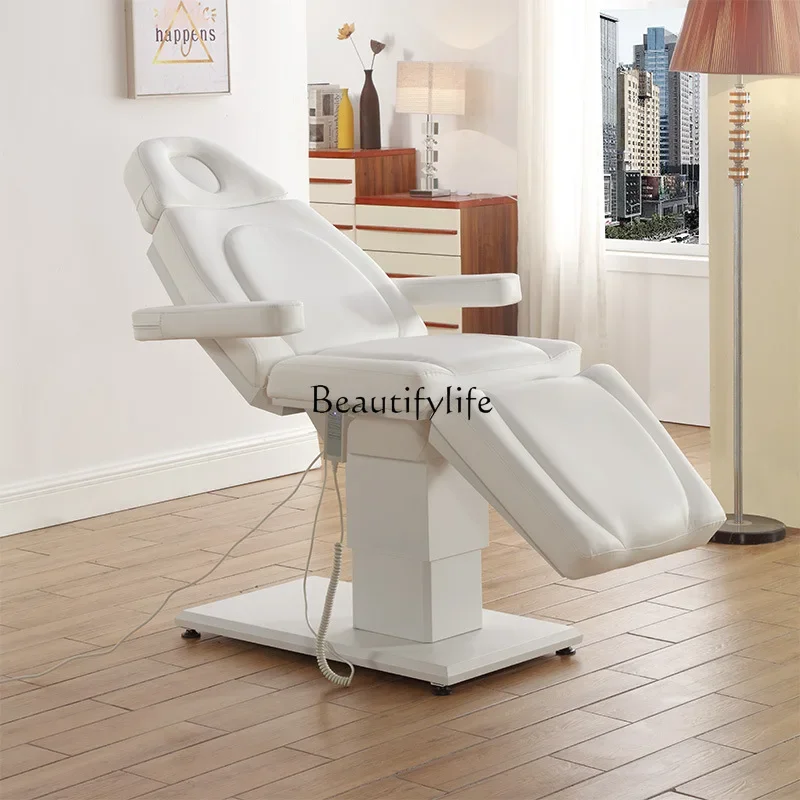 

03.Stainless Steel Electric Beauty Bed Lifting Bed Multifunctional Body Tattoo Bed