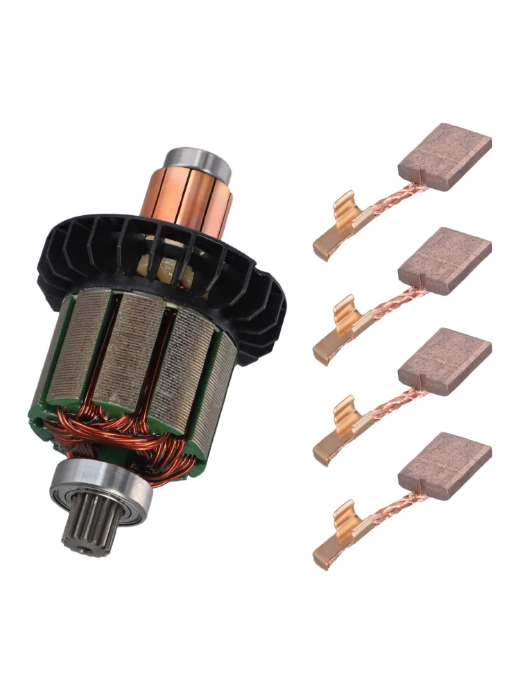 13*13*10mm 619380-9 Armatura Materiale metallico 1 Armatura Armatura Numero parte 619380-9 Materiale in carbonio 4 Spazzole di carbone