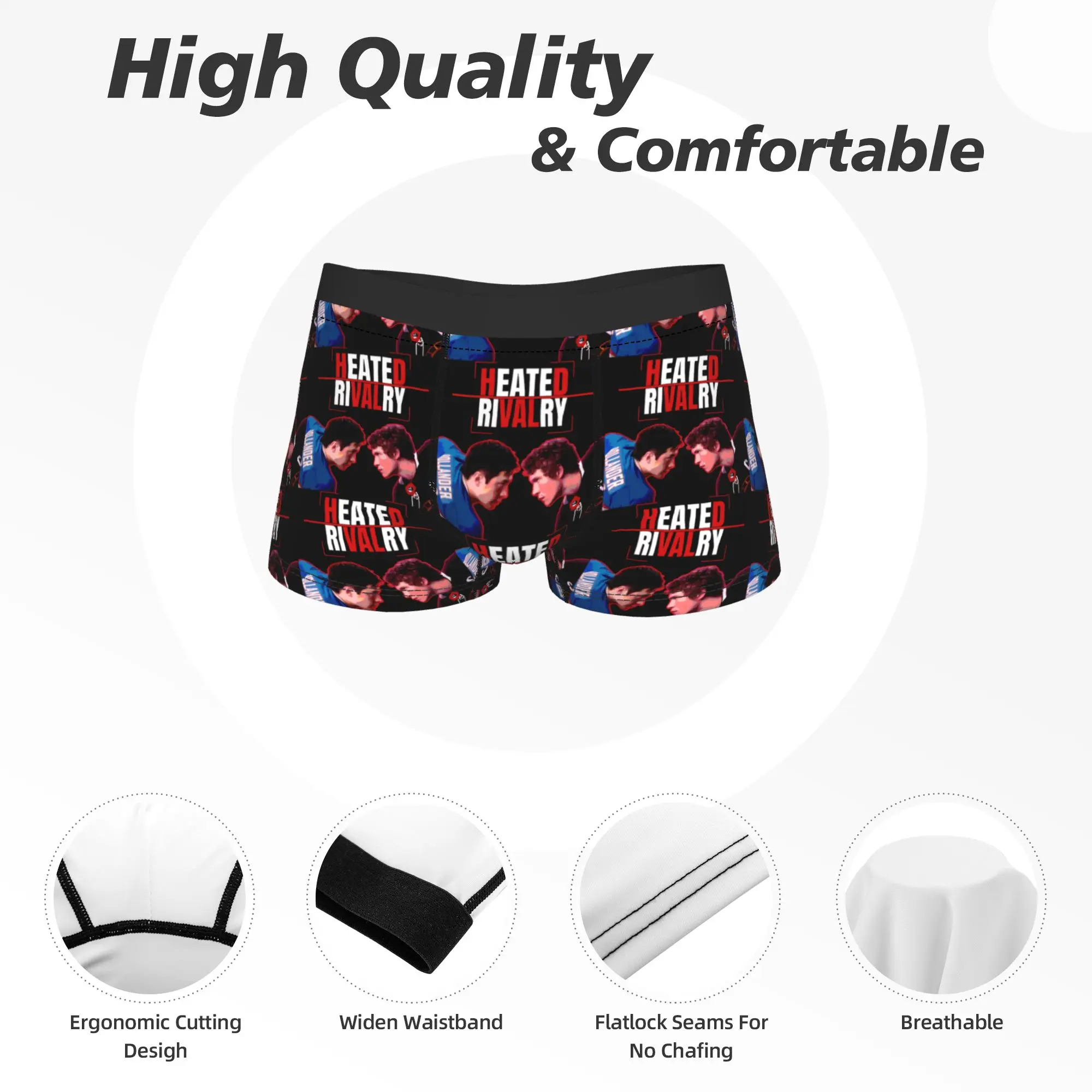 llya Rozanov heated rivalry Underwear  Novelty Underpants Design Boxer Brief For Man Pouch Large Size Boxer Shorts