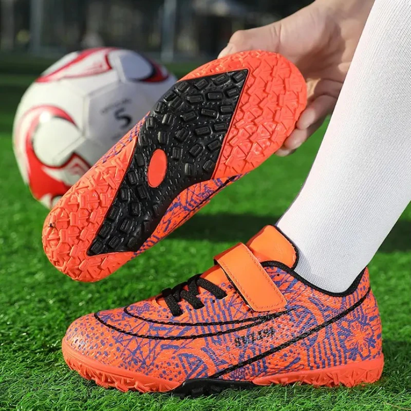 

Children Football Shoes Grass Society Indoor Training Original Boy Girl Soccer Shoes Cleats Non Slip Kids Football Field Boots