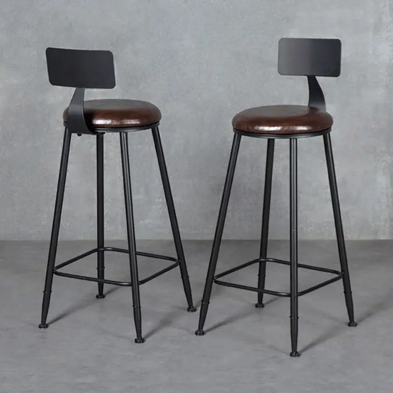 Industrial style high stool bar chair high chair high stool bar stool high chair internet famous bar counter chair simple home