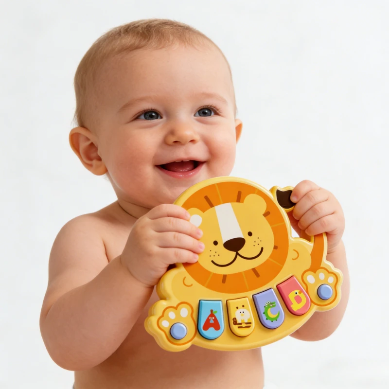 8264455 Hudební hračka pro děti s elektronickým klavírem Výuka hudby Lion Music Hračky pro děti Multifunkční hračka pro e