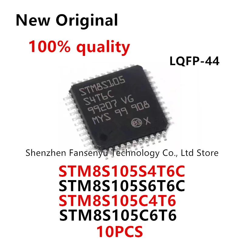

(10piece)100% New STM8S105S4T6C STM8S105S6T6C STM8S105C4T6 STM8S105C6T6 QFP Chipset