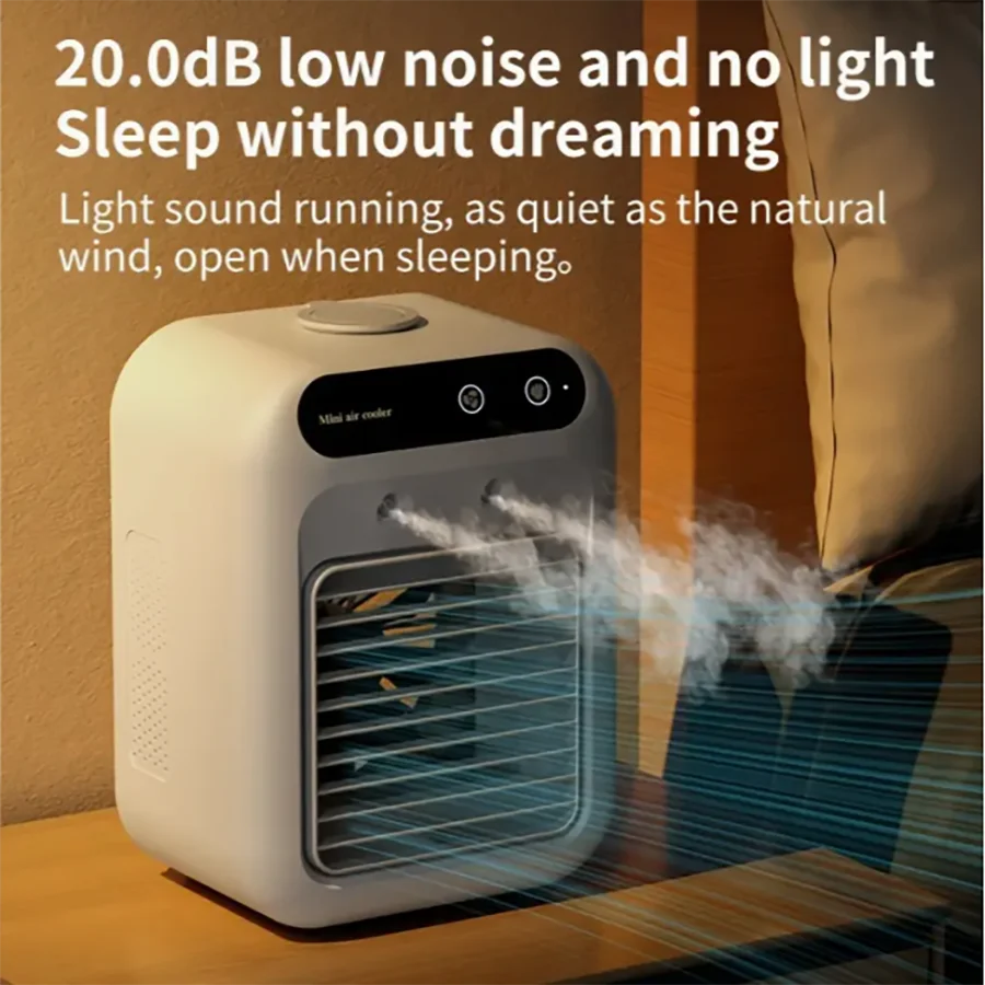 Mini Portable Air Cooler | Personal Evaporative Cooler with Humidifier & Fan , Home & Office