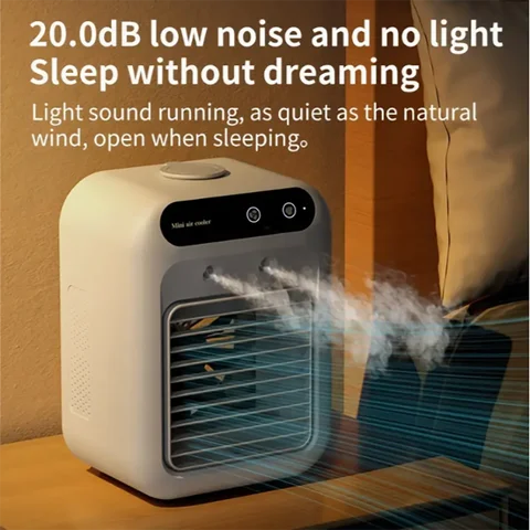 Mini Portable Air Cooler | Personal Evaporative Cooler with Humidifier & Fan ， Home & Office