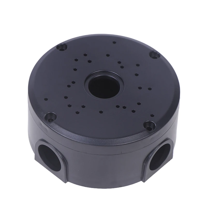 Black CCTV Camera Bracket Junction Box Cable Deep Base Camera Mount Bracket Round Bracket For Dome Cameras