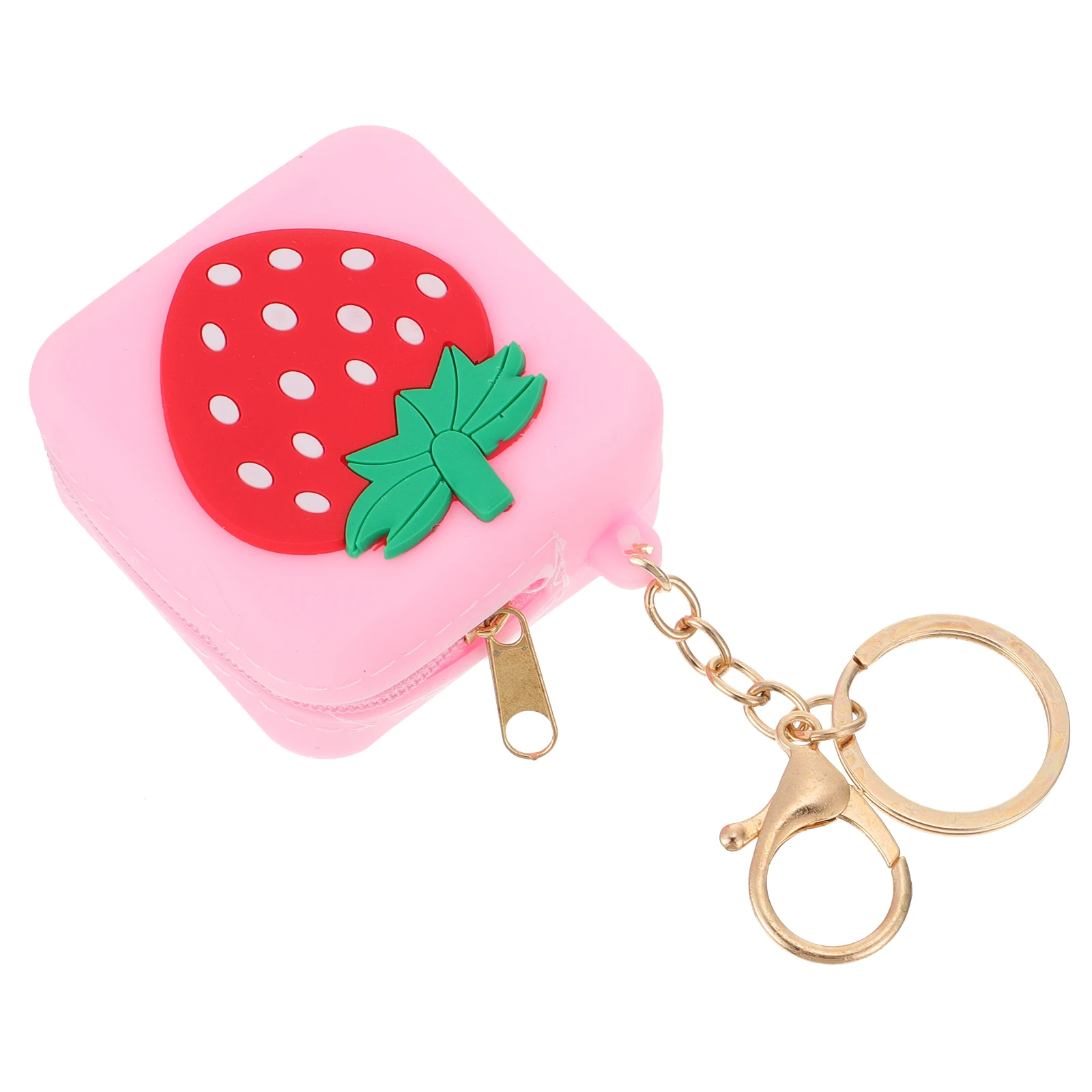 

2pcs Keychain Coin Purse Storage Bag for Earphone Change Silicone Case Cartoon Pouch High Quality Durable Gifts Girls Excellent