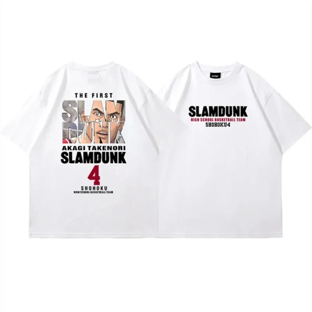 2024 Anime Slam Dunk Print TShirt Mens Oversized Japanese Manganese Short Sleeve Perfect For Basketball And Anime
