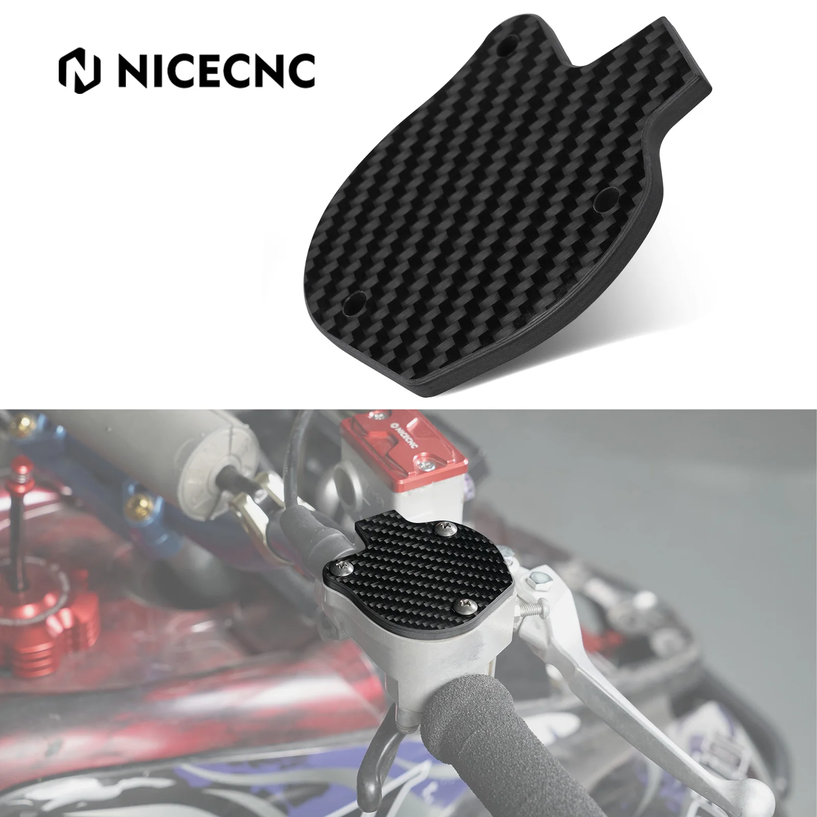 

NICECNC Throttle Cover For Yamaha Raptor 700/r/rse 2009-2024 YFZ450R/RSE 2009-2025 YFZ450X 2010-2011 ATV Motorcycle Carbon Fiber