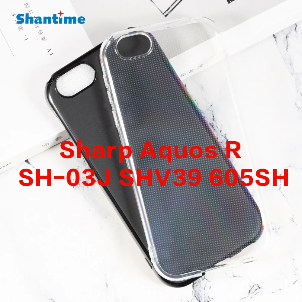 For Sharp Aquos R SH-03J SHV39 605SH Gel Pudding Silicone Phone Protective Back Shell Soft TPU Case