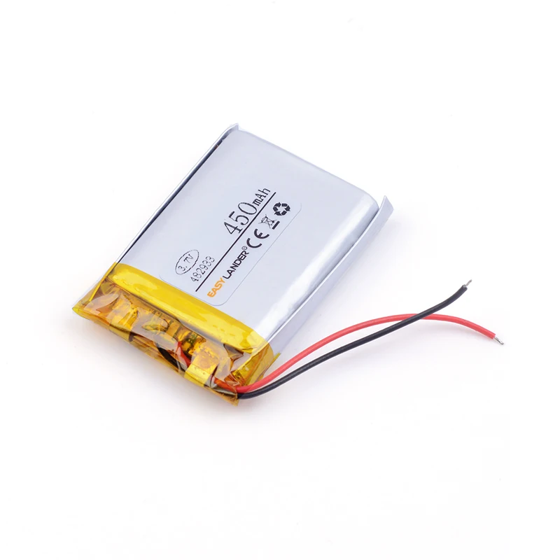 482933 450mAh 3.7v lithium Li ion polymer rechargeable battery For MP3 MP4 GPS PSP Digital Products Driving recorder