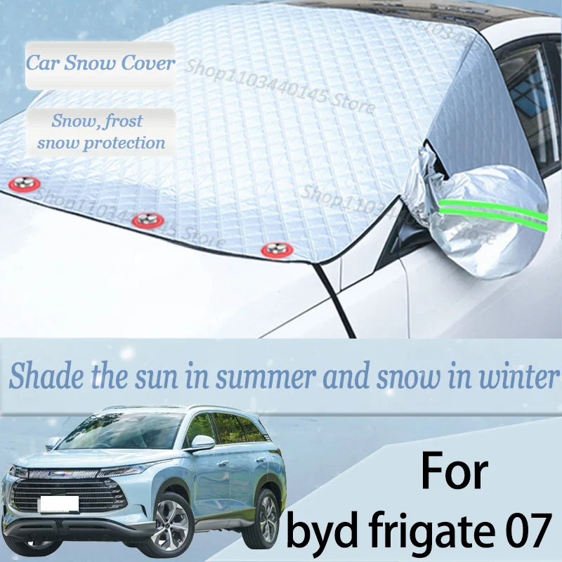 For byd frigate 07 car Snow Windscreen, Snow, Frost, Dust and UV Visor, Winter car clothing, thick magnetic