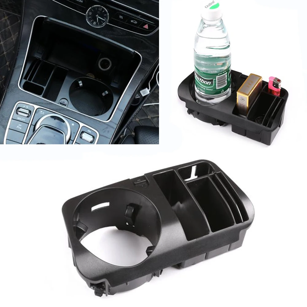 Car Plastic Central Console Storage Box Cup Holder For Mercedes Benz C E GLC Class W205 X253 W213 S213 C238 Car Accessories