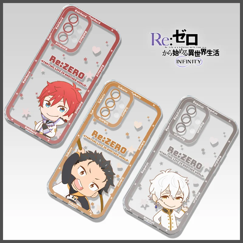 R-Re0 Subaru Emilia Rem Ram Coque pour Samsung Galaxy A36 A26 A56 A16 A06 A55 A35 A25 A15 A05 A05S A34 A24 A54 A14 A13 A23 A33 A53