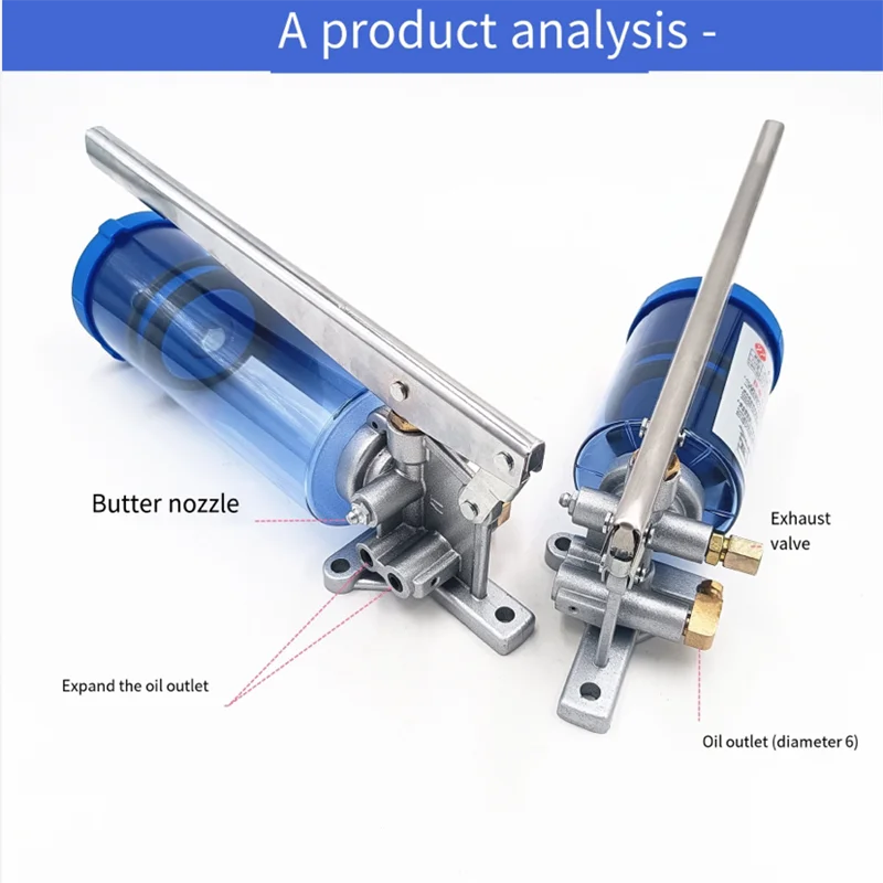 1PC manual lubricating oil pump hand lubrication 300CC/500CC/800CC hand operated grease pump press lubricating grease lubricator