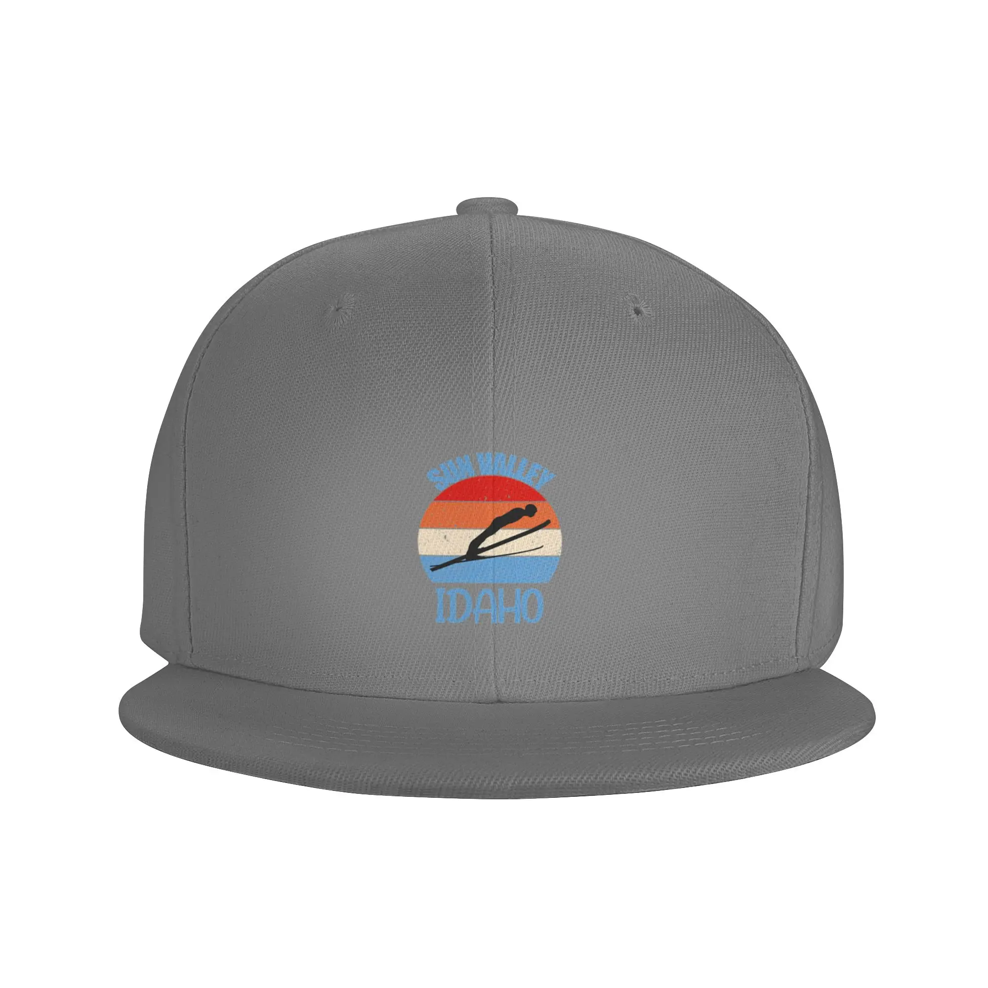Fashion Sun Valley Ski Resort  Idaho Sign  Snowboard  Snowboarding Gifts Flat Brim Sun Hat  Gorra Golf Hat Man