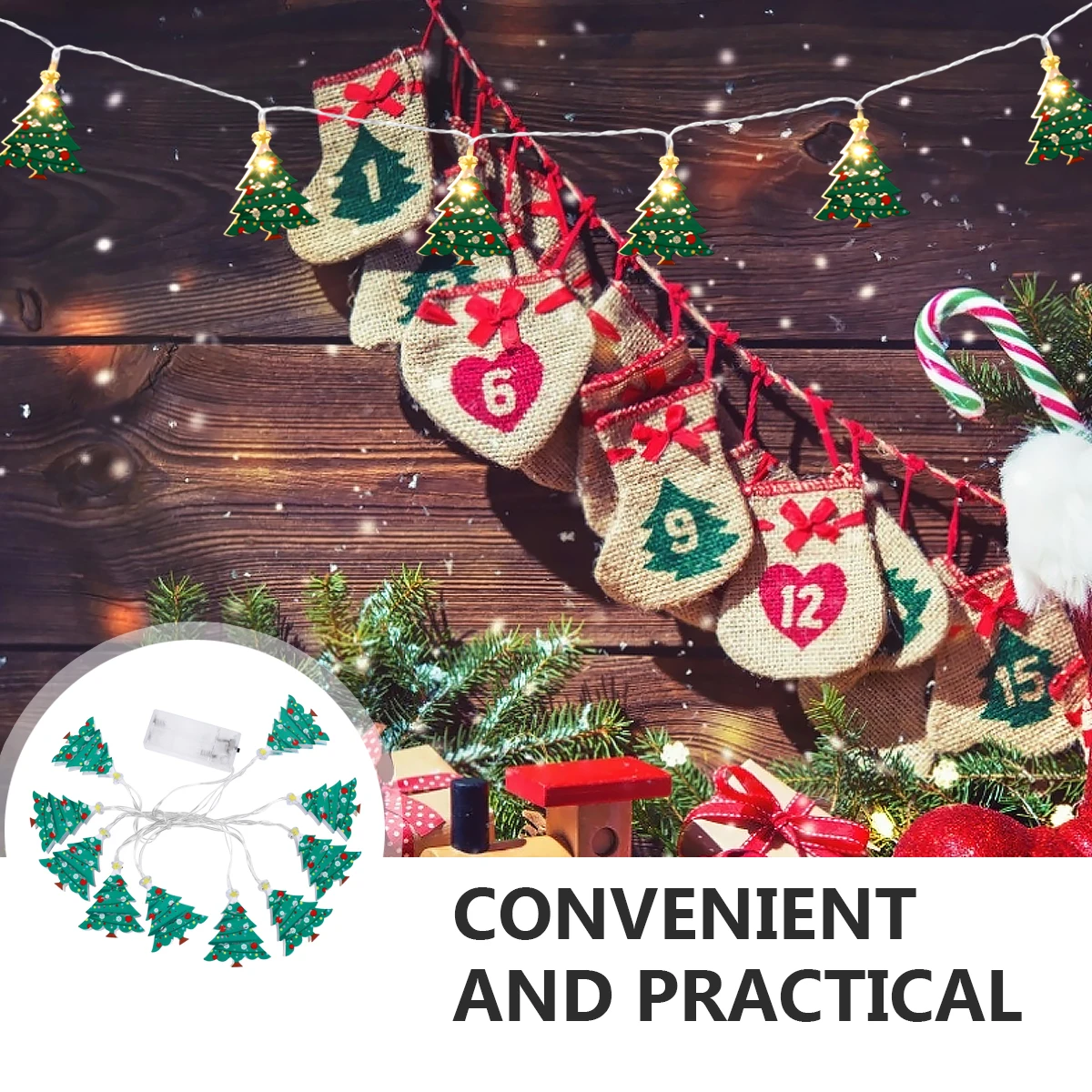 Christmas String Lights LED Decor Lamp Wrought Iron Fashion Party Home Decor Christmas Lighting Festive nament