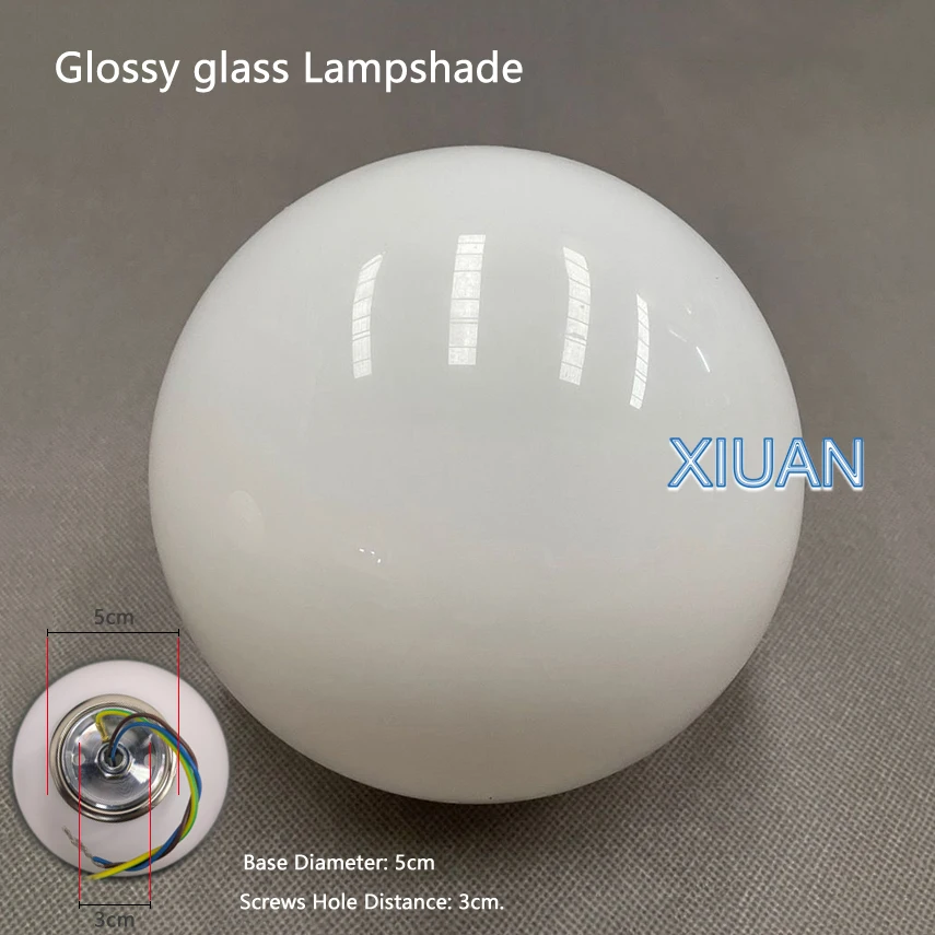Lampe boule de verre moderne blanc laiteux lampes murales en verre pour chambre salon canapé fond Ba