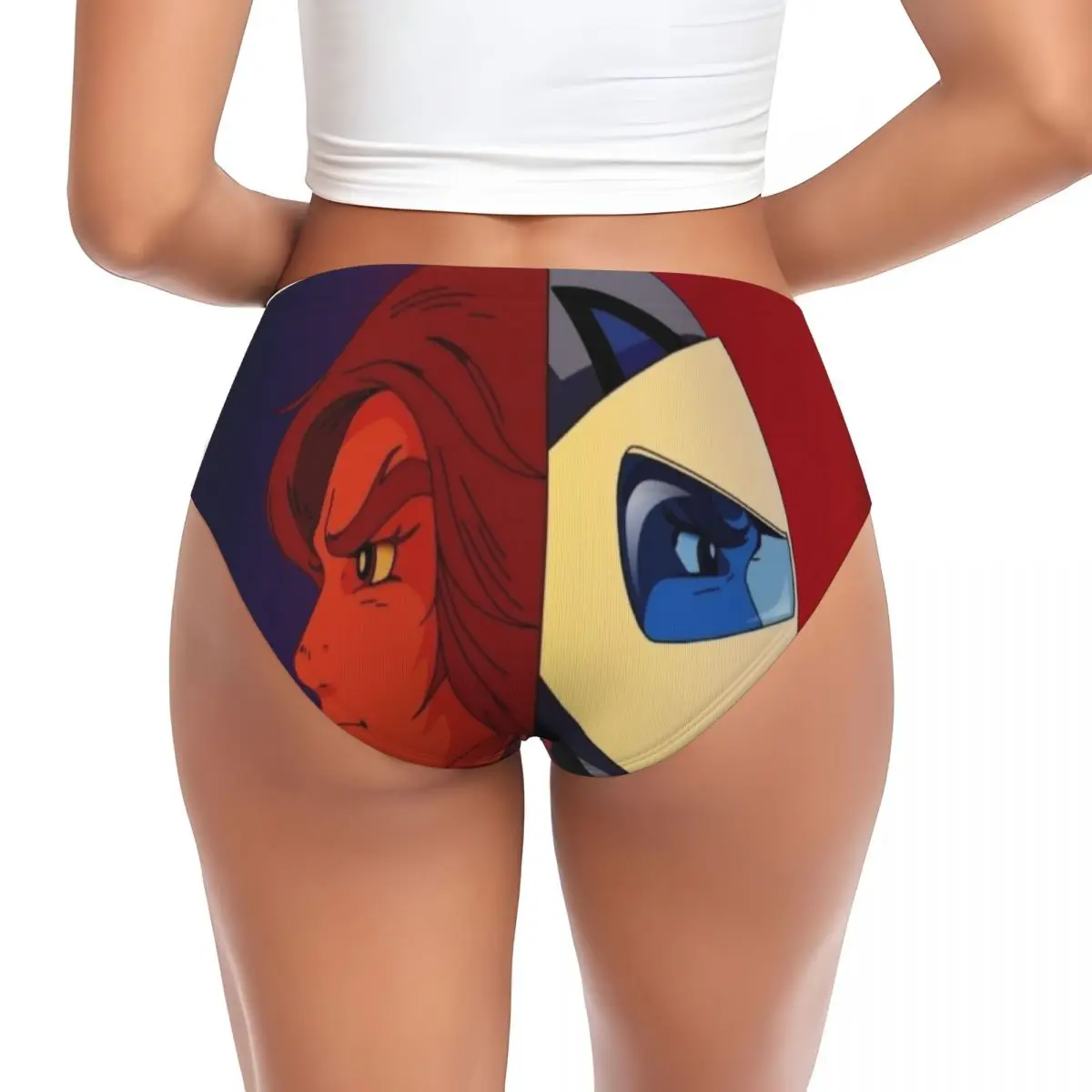 Custom Goldrake Actarus Brief Panties Women's Breathable UFO Robot Grendizer Underwear Valentine's Day Gift Underpants