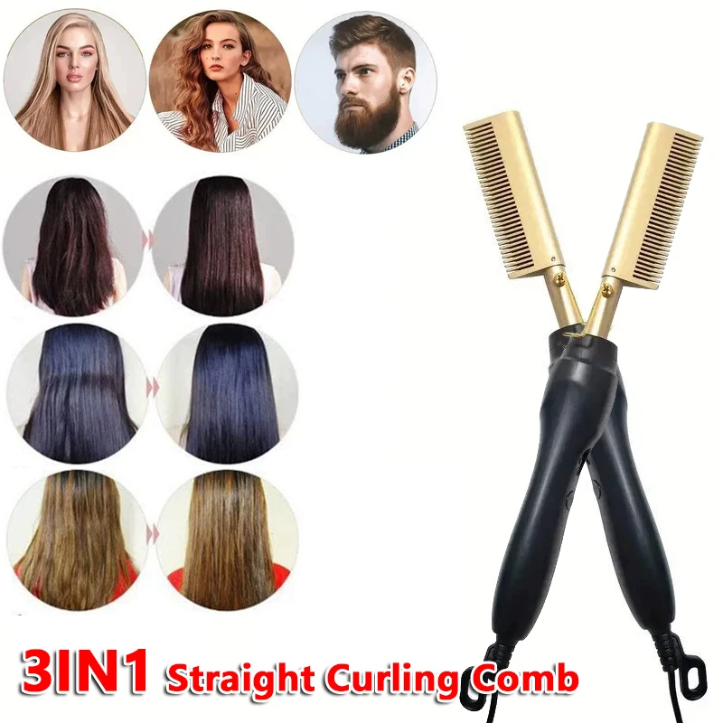 

Hot Comb Hair Straightener Brush Hot Comb Pressing Electric Heat electric hair brushes Styling Tools