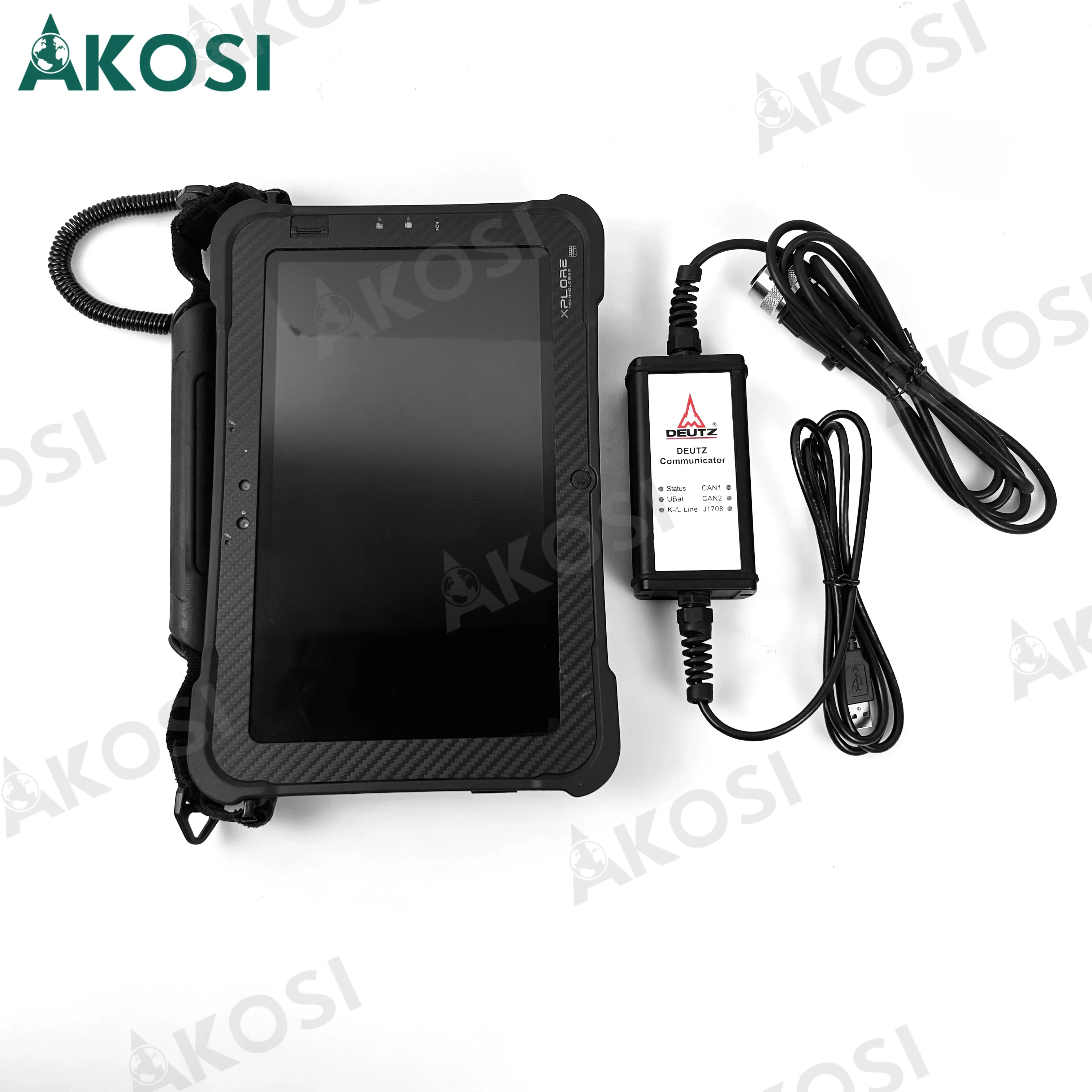 Ready to use Xplore Tablet +For Deutz Communicator OBD Adapter with SerDia Software For SerDia 2010 diagnostic and programming