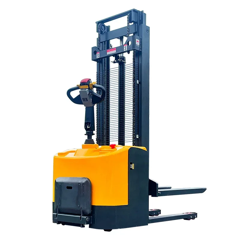 Fully Electric Pallet Jack Forklift Hydraulic Lift Truck 2-Ton Battery-Powered Pallet Stacker Shovel Cart