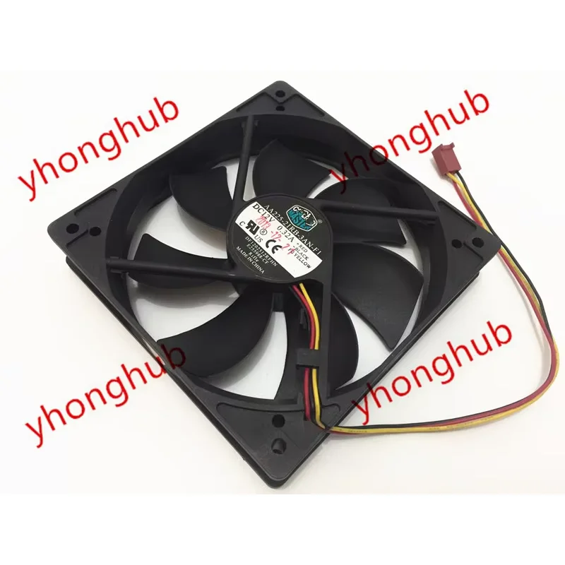 

Охлаждающий вентилятор для сервера Cooling Master AA225-21RB-3AN-F1, 12 В постоянного тока, 0,32 А, 120x120x25 мм, 3-проводной